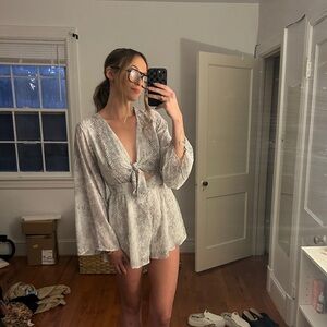 Altar’d State White Snakeskin Romper